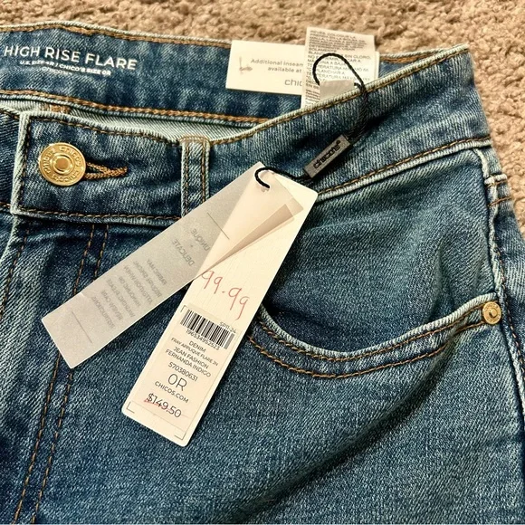 Chico’s Fernanda Indigo Jeans, NWT - Picture 8 of 15